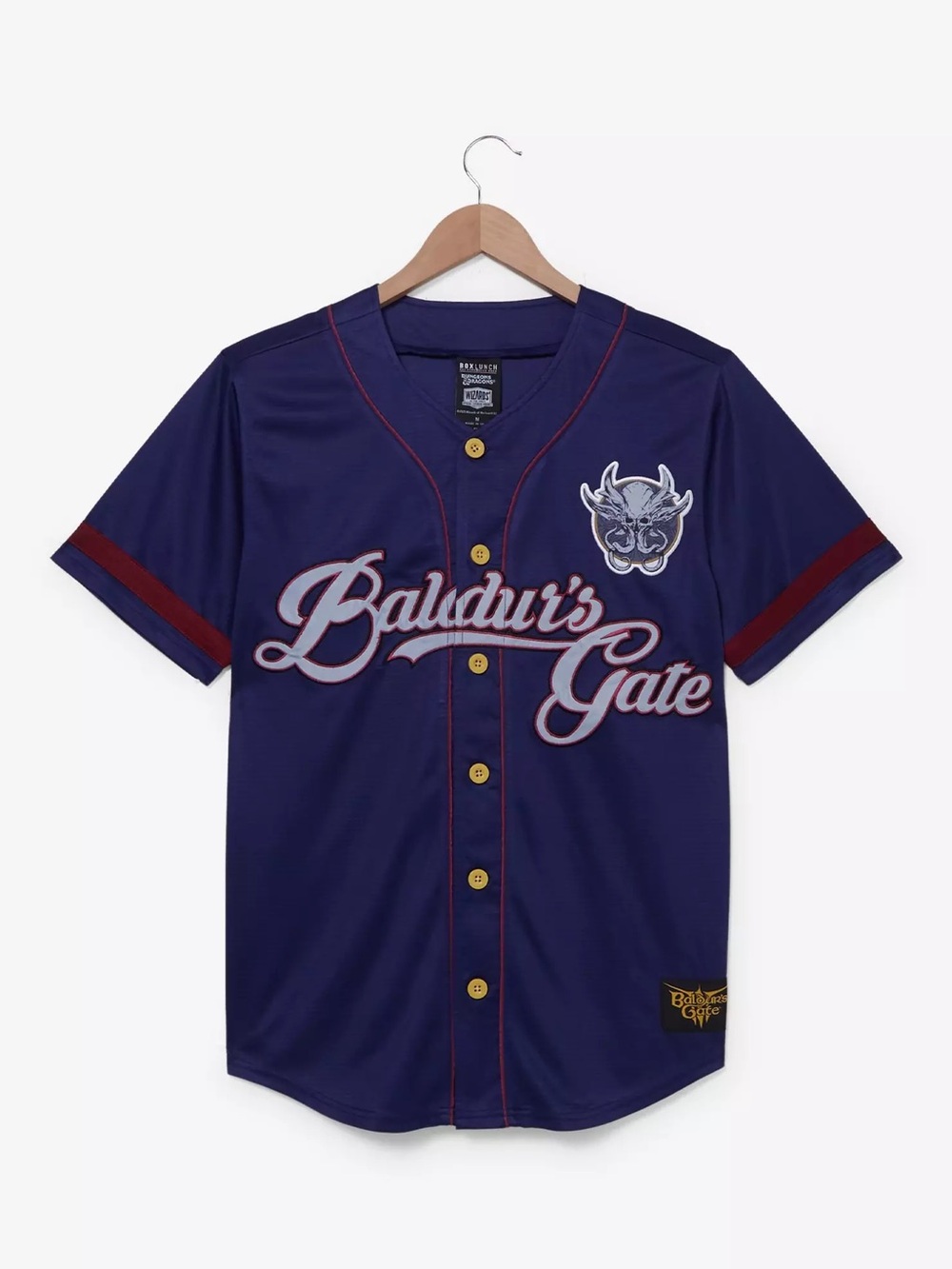 Dungeons & Dragons XL Baseball Jersey Baldurs Gate 3 Astarion -NWT